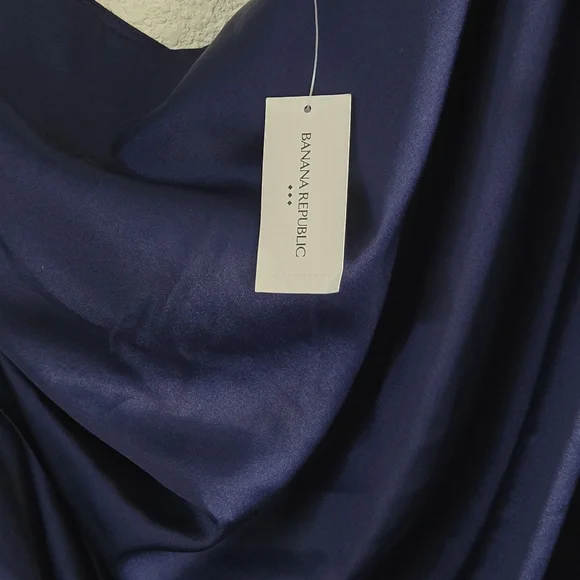 Banana Republic One Shoulder Navy Dress - Picture 8 of 9